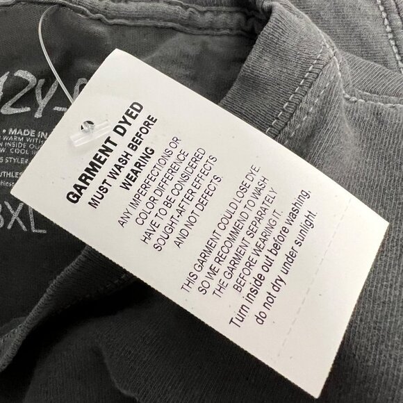 Easy E Men’s Crew Neck Short Sleeve T-Shirt Gray/Multi Size 3XL - Picture 9 of 9